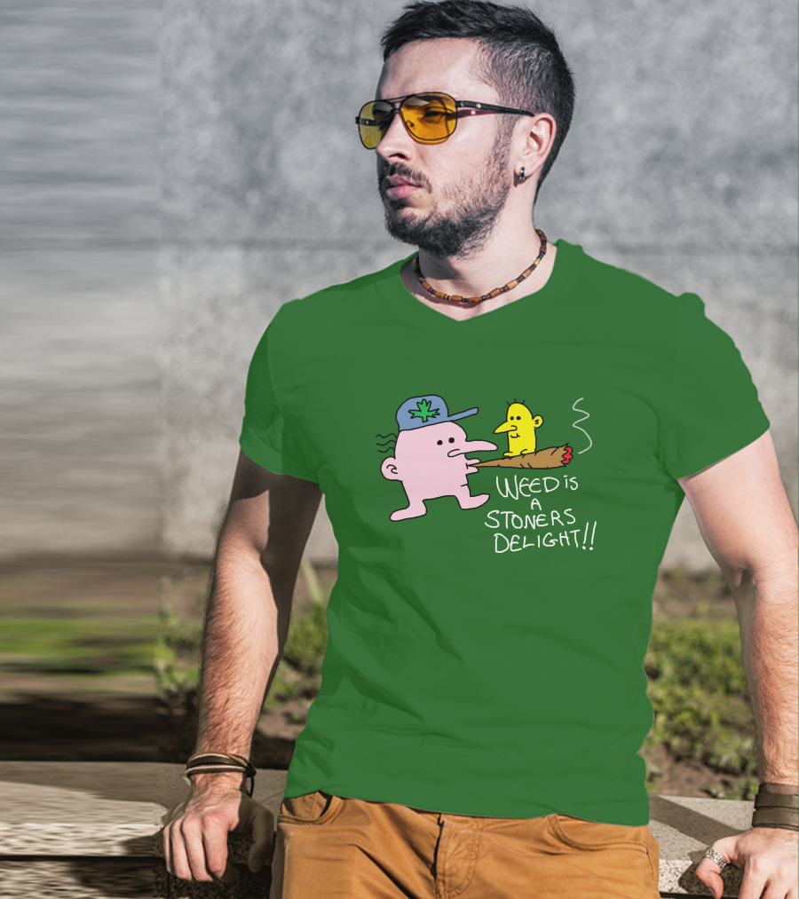 The Average Joey Weed Is A Stoners Delight Weed Is A Stoners Delight T-Shirt
