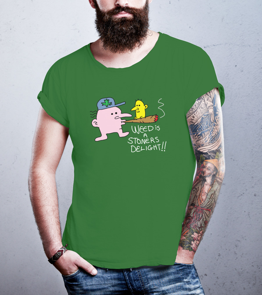 The Average Joey Weed Is A Stoners Delight Weed Is A Stoners Delight T-Shirt