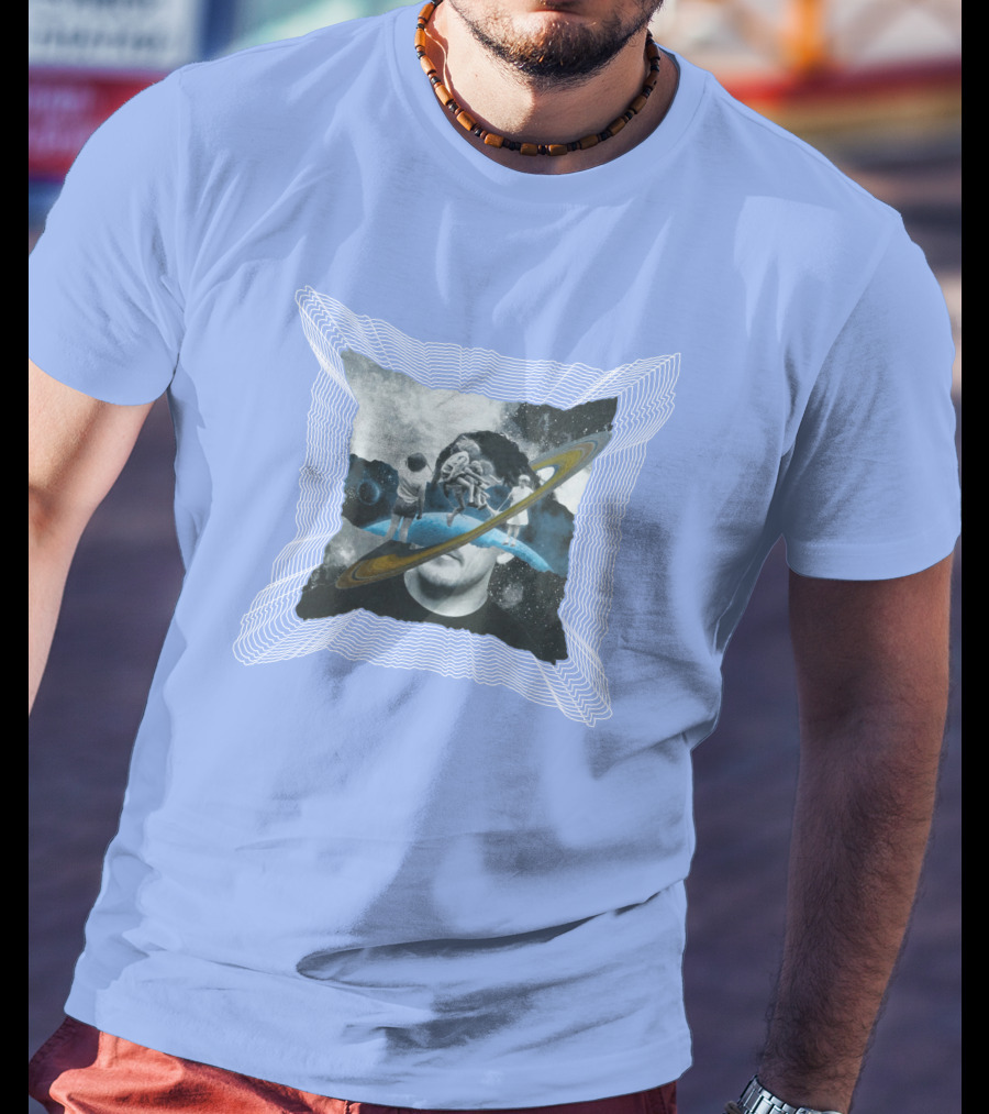 Captain Cloak Brandiswm Inward Astronaut Rings James Mark T-Shirt