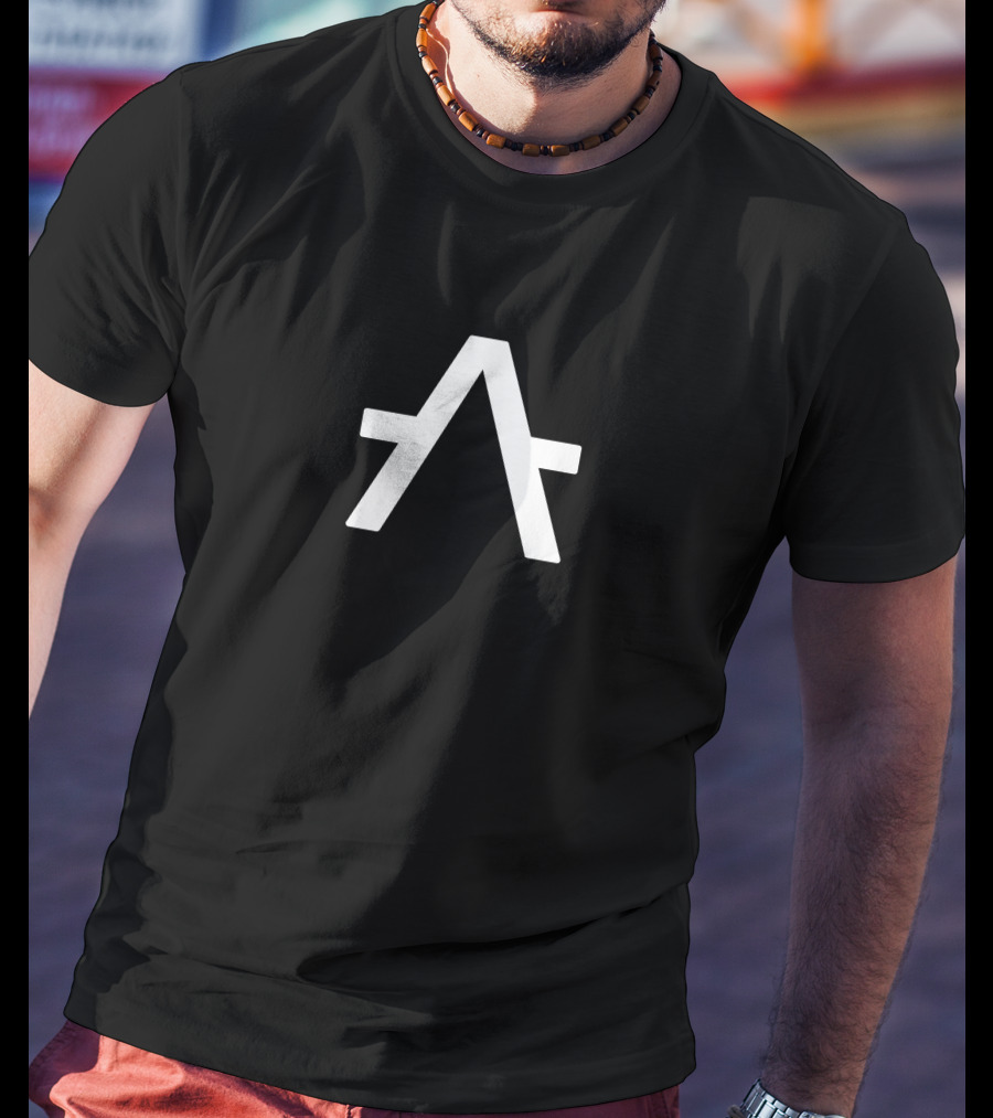 Daniel Azero Aleph Zero Logo Symbol Monochrome T-Shirt
