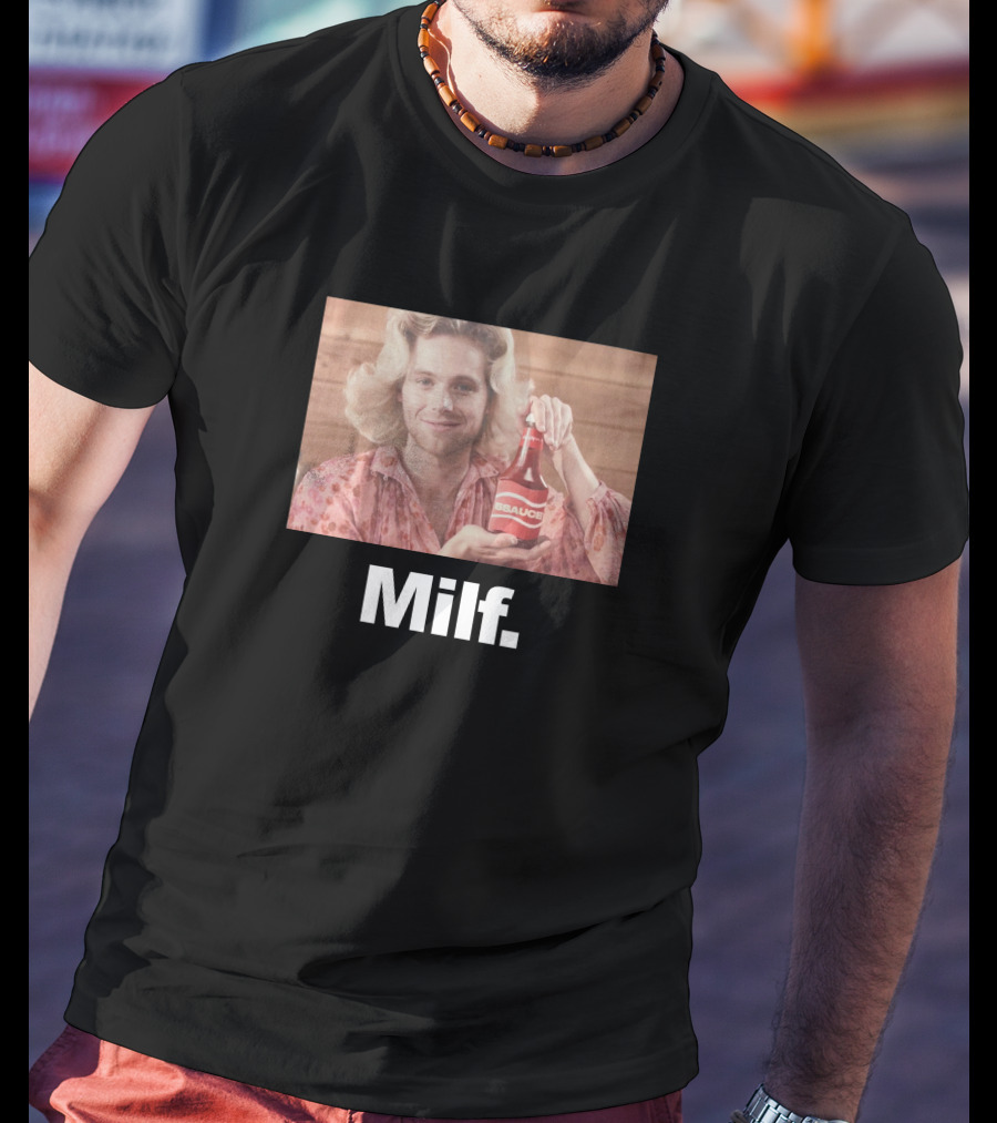 Luke Hemmings 5SOS 5Sauce Milf Bottle Image T-Shirt