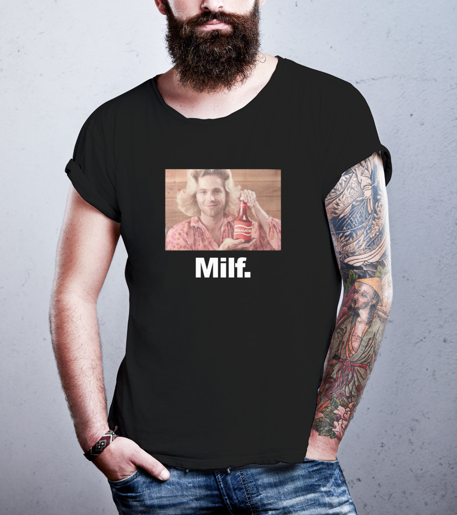 Luke Hemmings 5SOS 5Sauce Milf Bottle Image T-Shirt