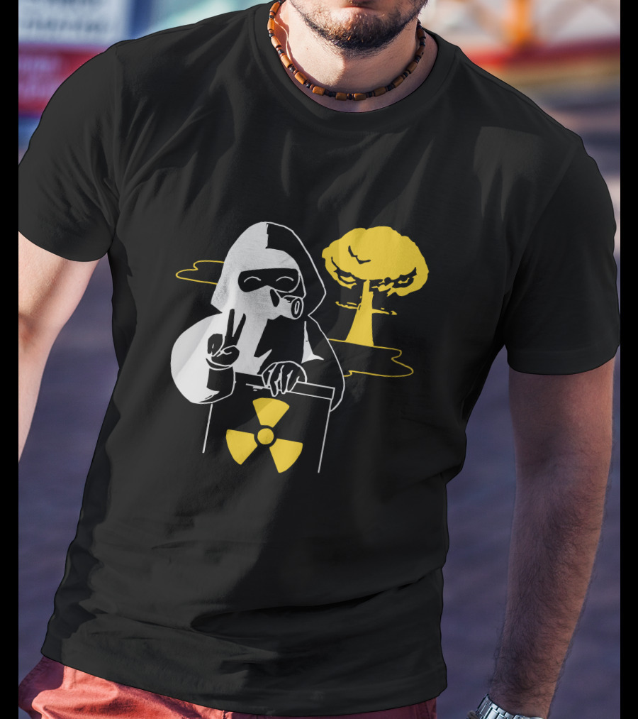 Leafy Merch Peace Sign Radiant Hazard T-Shirt