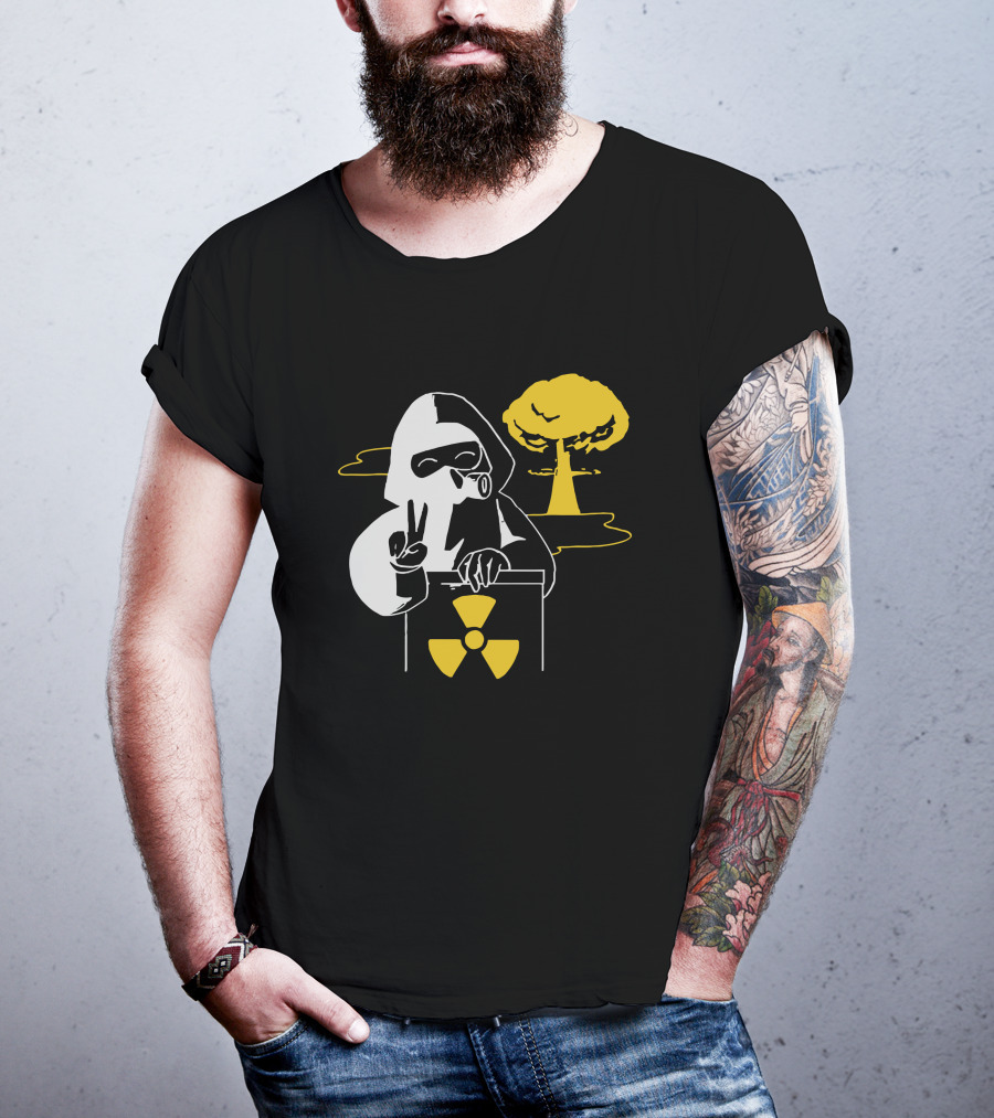 Leafy Merch Peace Sign Radiant Hazard T-Shirt