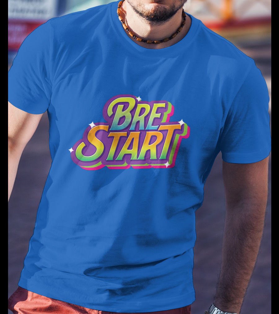 Uuddshop Bre Start Bubble Retro Rainbow T-Shirt