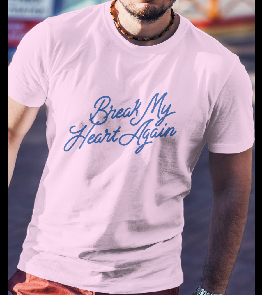 Finneas Break My Heart Again Merch Pastel Typography T-Shirt