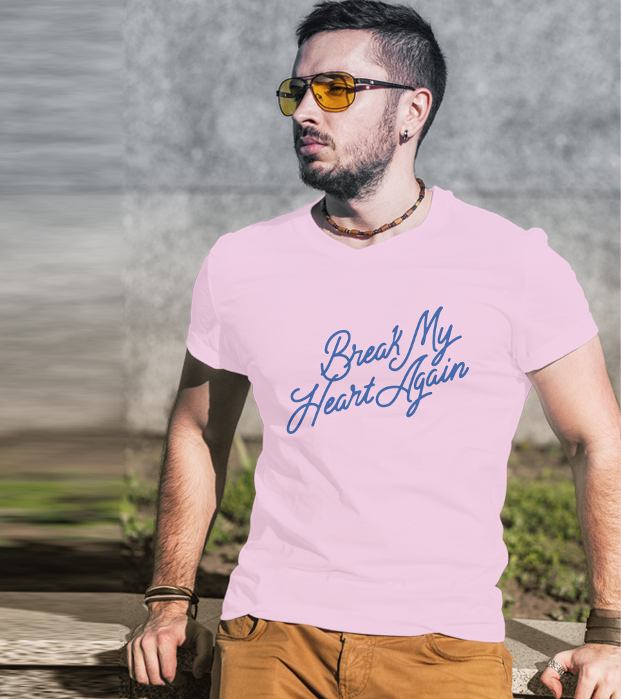 Finneas Break My Heart Again Merch Pastel Typography T-Shirt