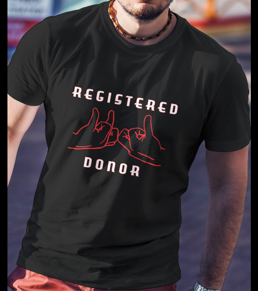 Nurselifern Merch Registered Blood Donor Hands T-Shirt