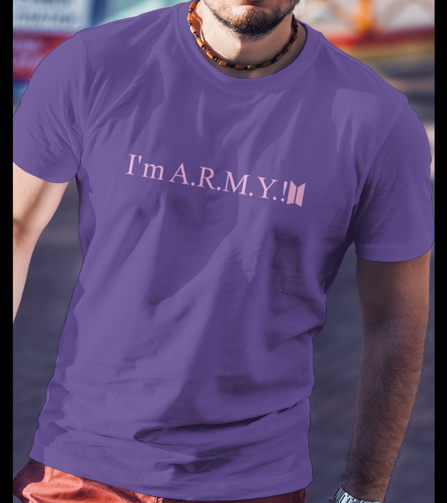 I'm A.R.M.Y Iconic Symbol Purple T-Shirt