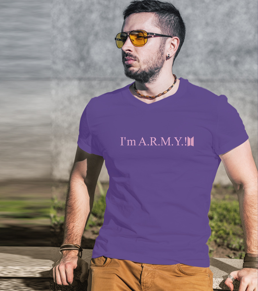 I'm A.R.M.Y Iconic Symbol Purple T-Shirt