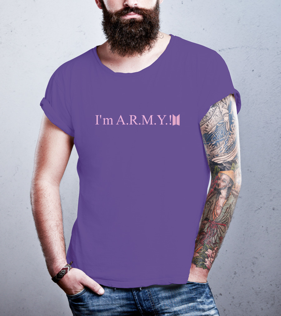 I'm A.R.M.Y Iconic Symbol Purple T-Shirt
