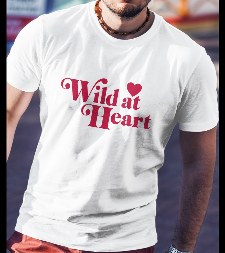 Ldrvillage Merch Wild At Heart Amelia Bold Red Text With Heart T-Shirt