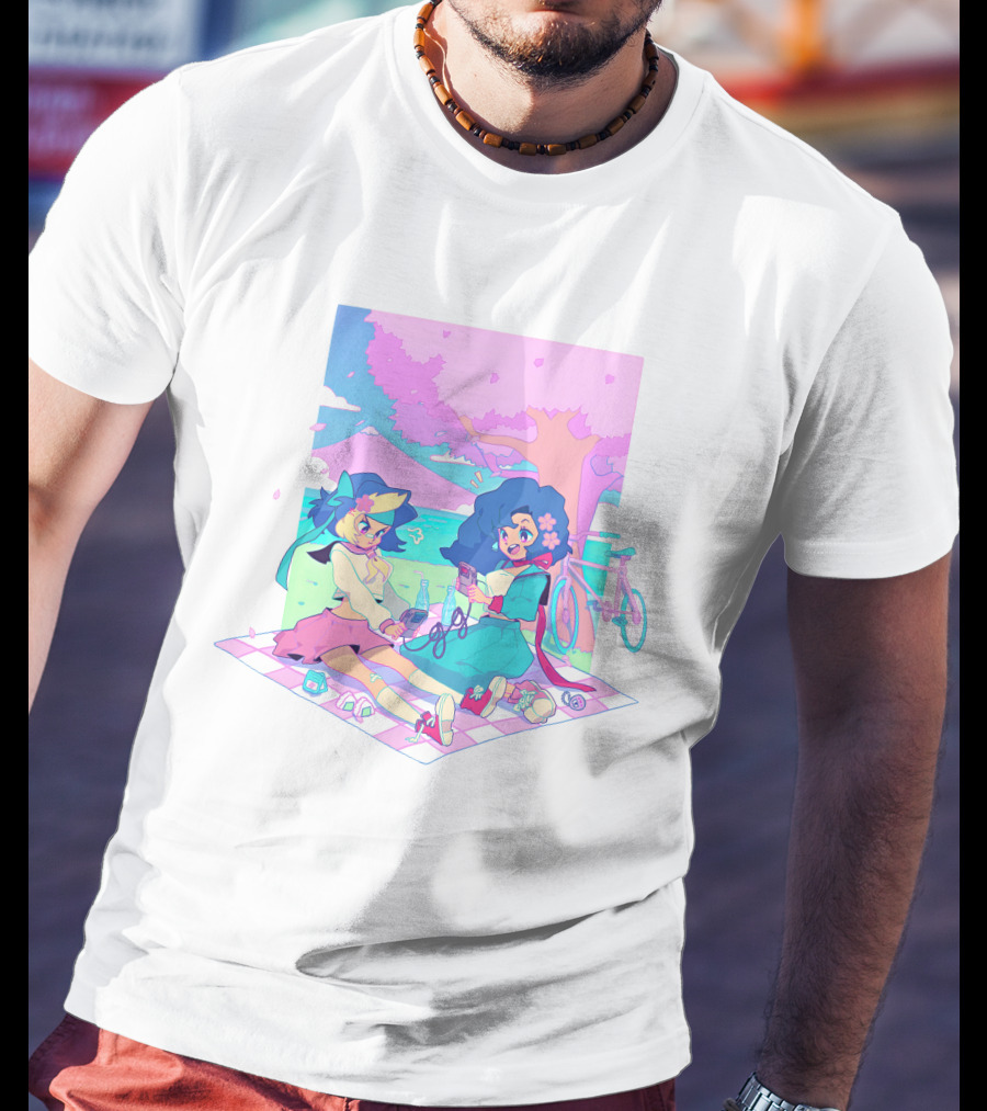 Game Grumps Game Gyaru Sakura Picnic Anime Aesthetic Retro Vibe T-Shirt