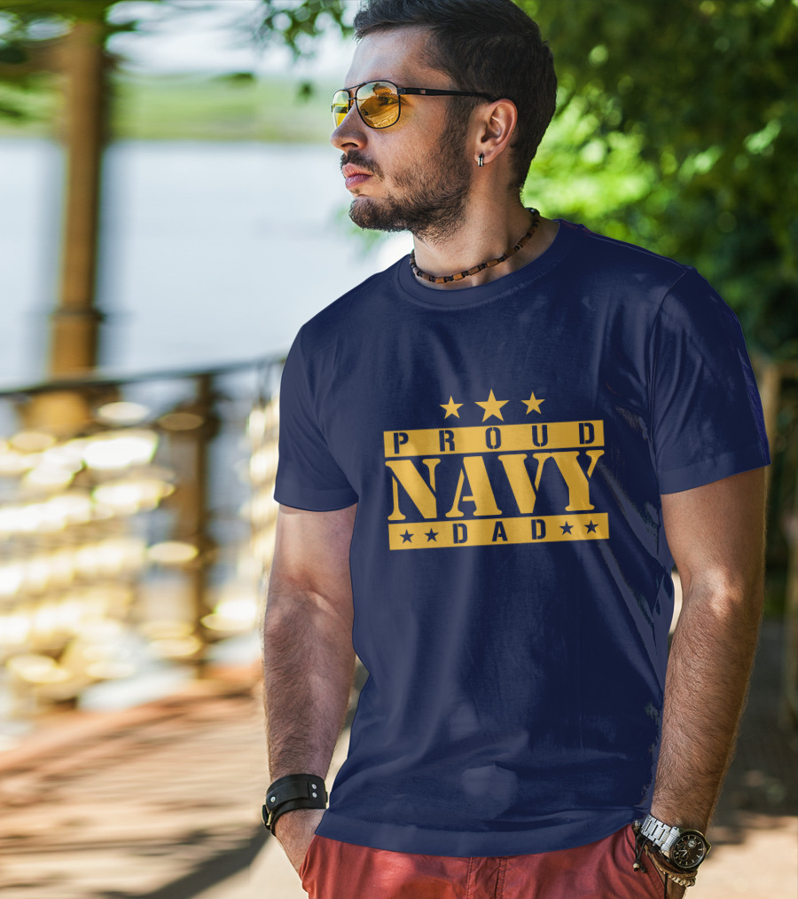 Proud Navy Dad Justmeagain34 T-Shirt