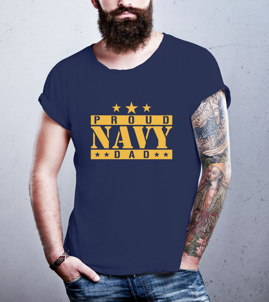 Proud Navy Dad Justmeagain34 T-Shirt
