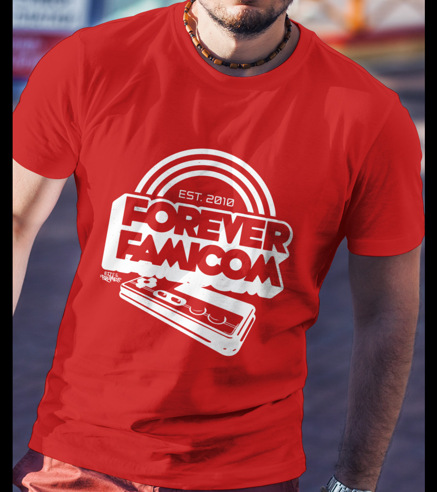 Bits And Rhymes Forever Famicom Est. 2010 Mega Ran Controller T-Shirt