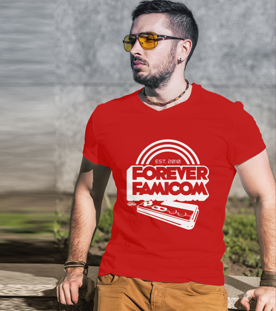 Bits And Rhymes Forever Famicom Est. 2010 Mega Ran Controller T-Shirt