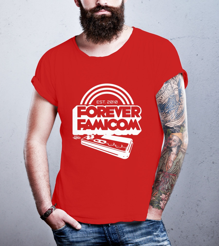 Bits And Rhymes Forever Famicom Est. 2010 Mega Ran Controller T-Shirt