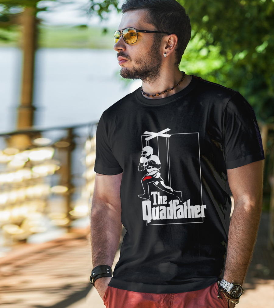 Aj Dillon The Quadfather Football Puppet T-Shirt