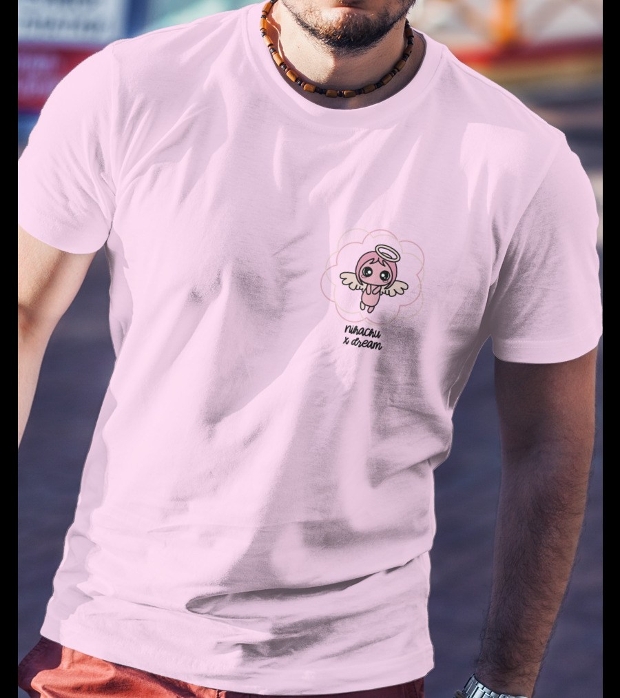 Nihachu X Dream Angel Character Pink T-Shirt