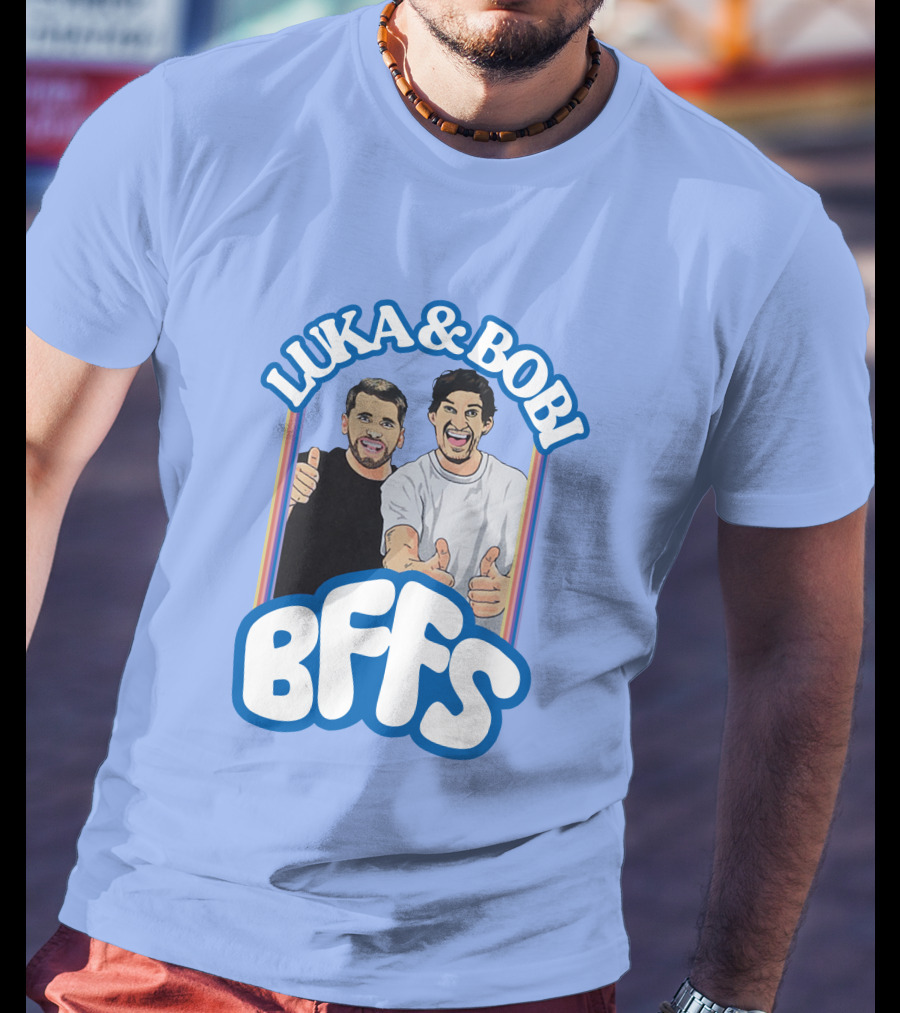 Luka And Bobi BFFs Thumbs Up Retro Style Duo T-Shirt