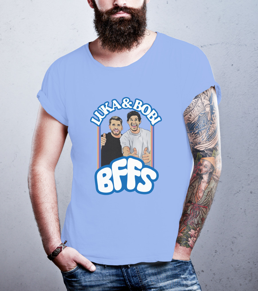 Luka And Bobi BFFs Thumbs Up Retro Style Duo T-Shirt