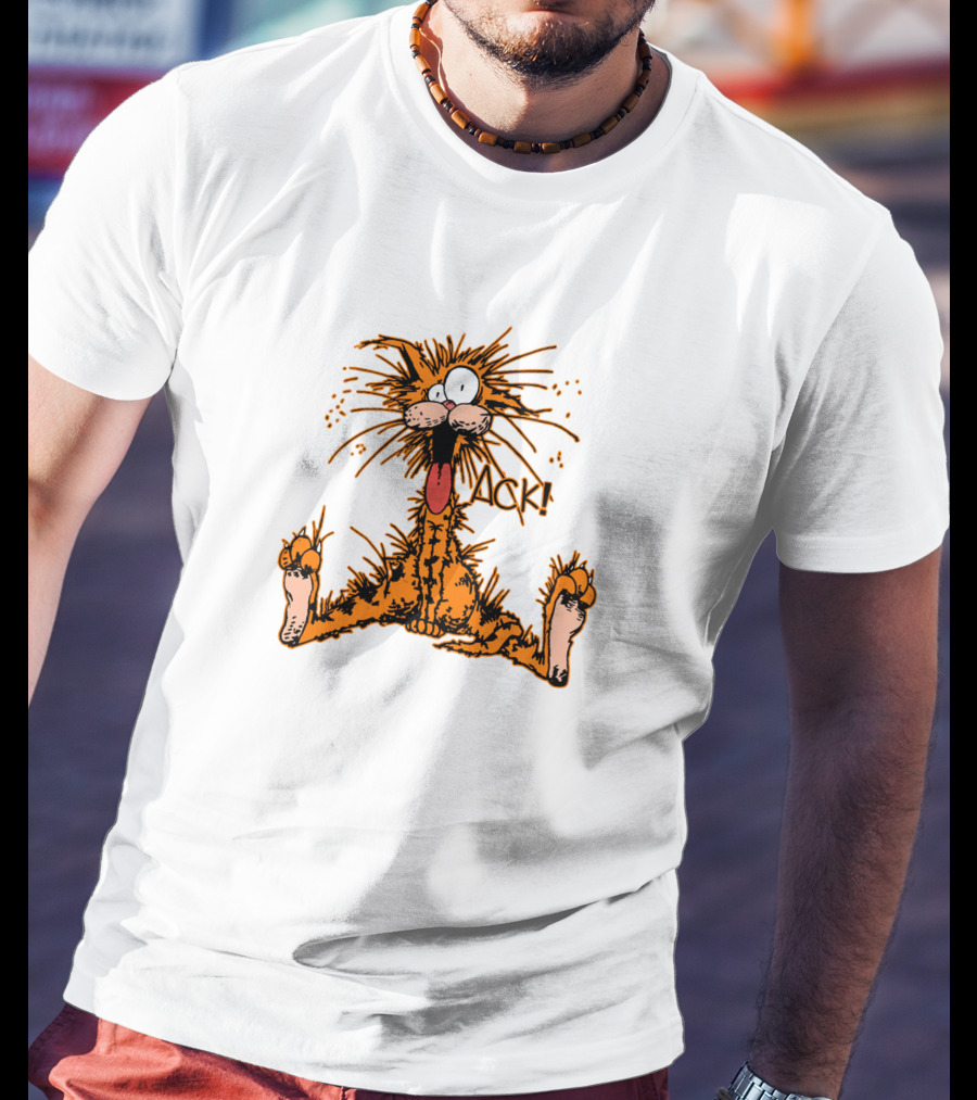 Bill The Cat Ack Iconic Comic Character Expression T-Shirt