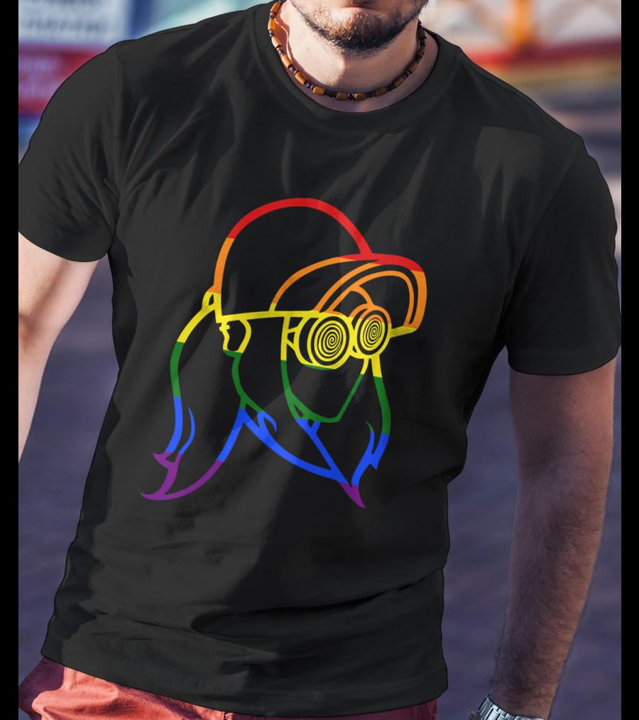 Rezz Rainbow Pride DJ Icon With Spiral Glasses T-Shirt