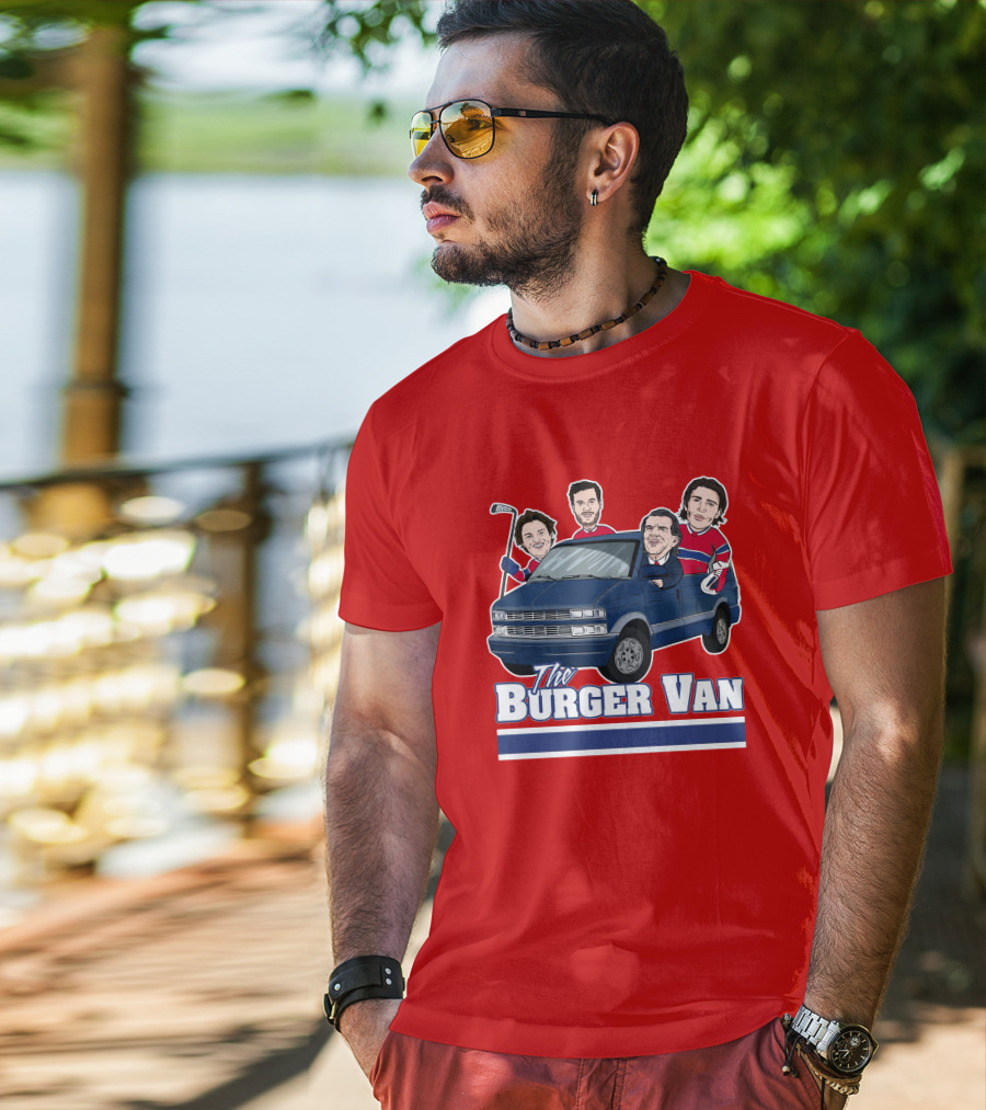 Burger Van Hockey Crew T-Shirt