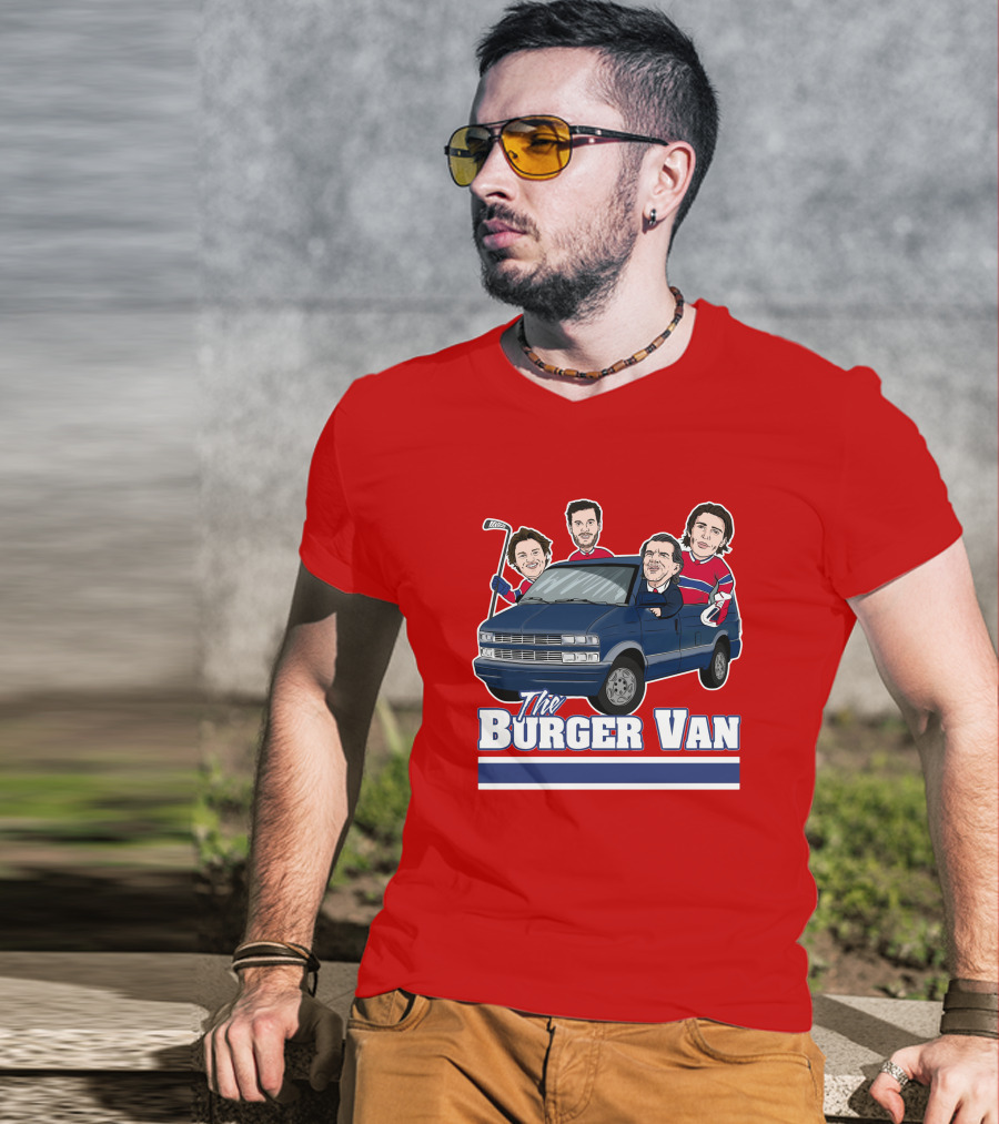 Burger Van Hockey Crew T-Shirt