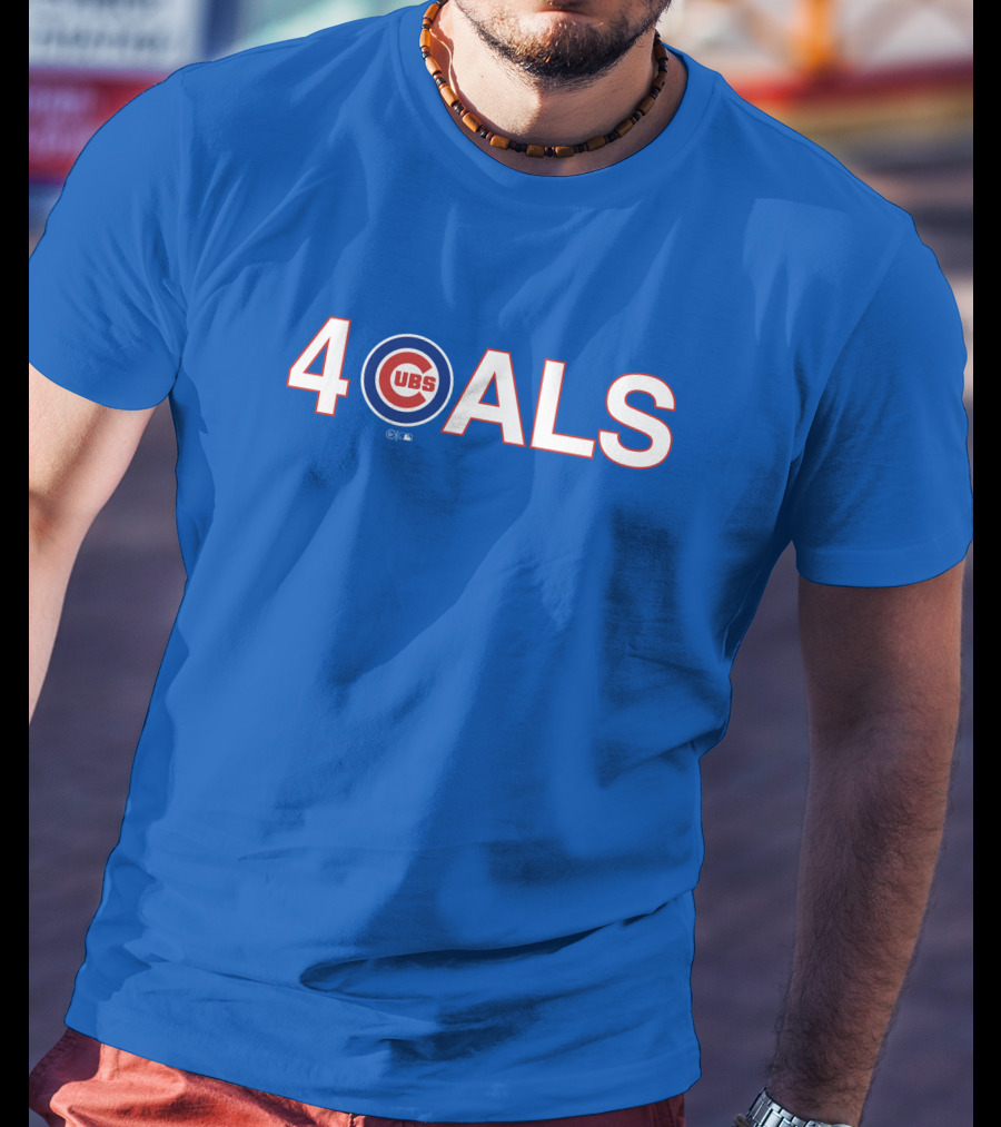 Obviousshirts Cubs 4 ALS Blue T-Shirt