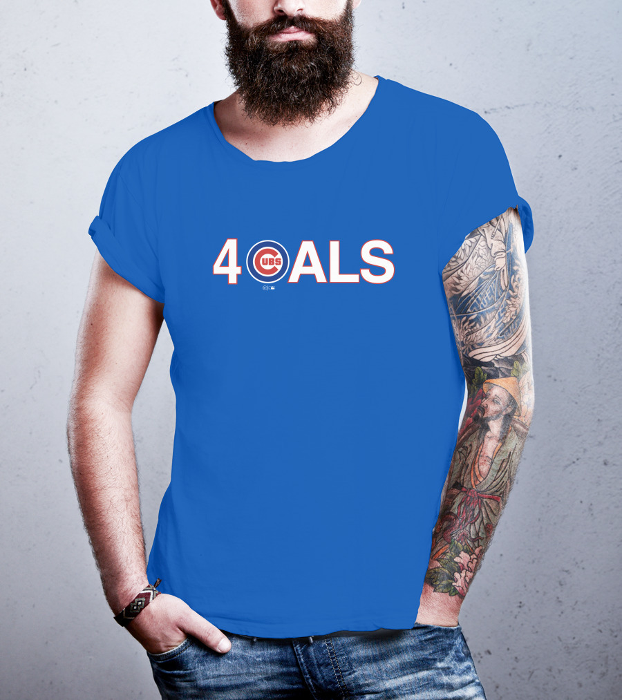 Obviousshirts Cubs 4 ALS Blue T-Shirt