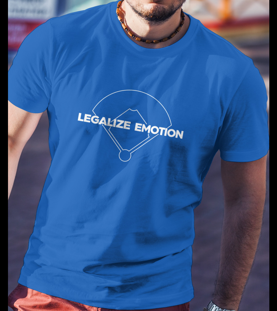 Trevorbauer Merch Legalize Emotion Baseball Field Diagram T-Shirt