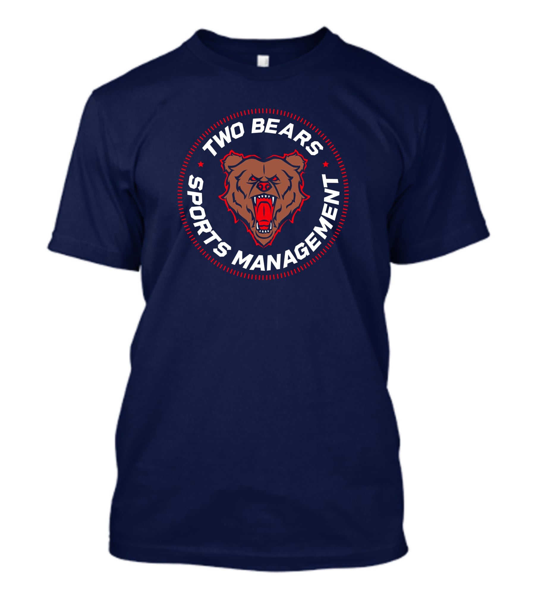 Two Bears Sports Management YMH Merch Fierce Bear Emblem T-Shirt