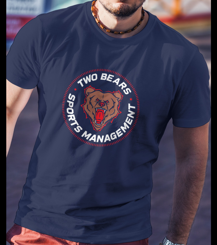 Two Bears Sports Management YMH Merch Fierce Bear Emblem T-Shirt