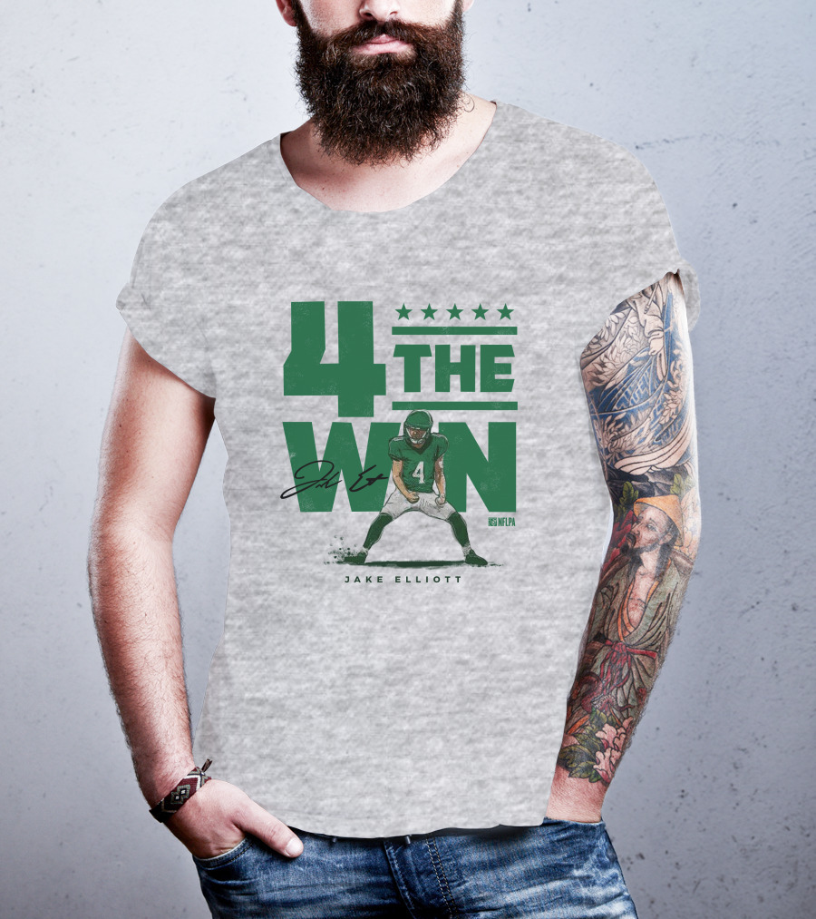 Jake Elliott 4 The Win NFLPA Football Player Nick Sirianni T-Shirt