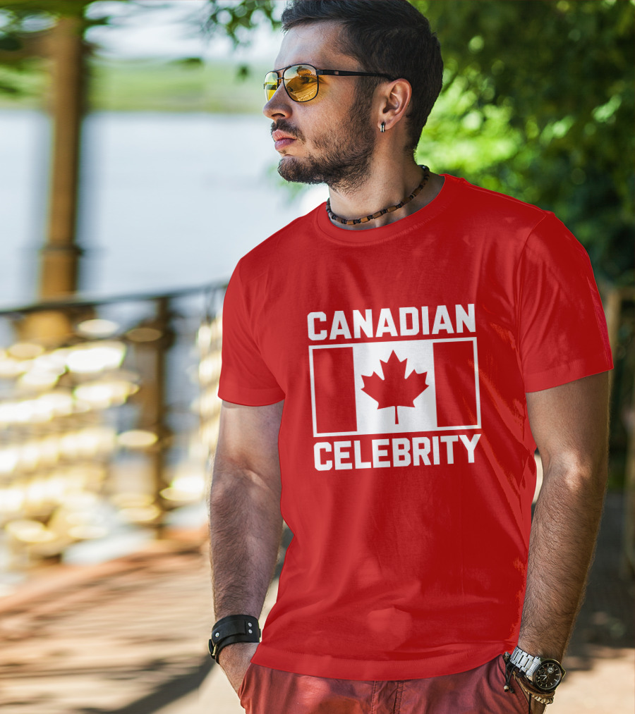 Canadian Celebrity Maple Leaf Flag Holy Elle T-Shirt