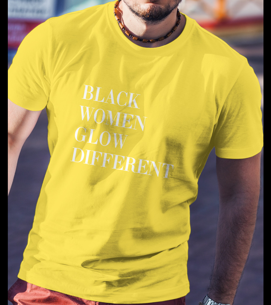 Black Women Glow Different Angela Bassett T-Shirt