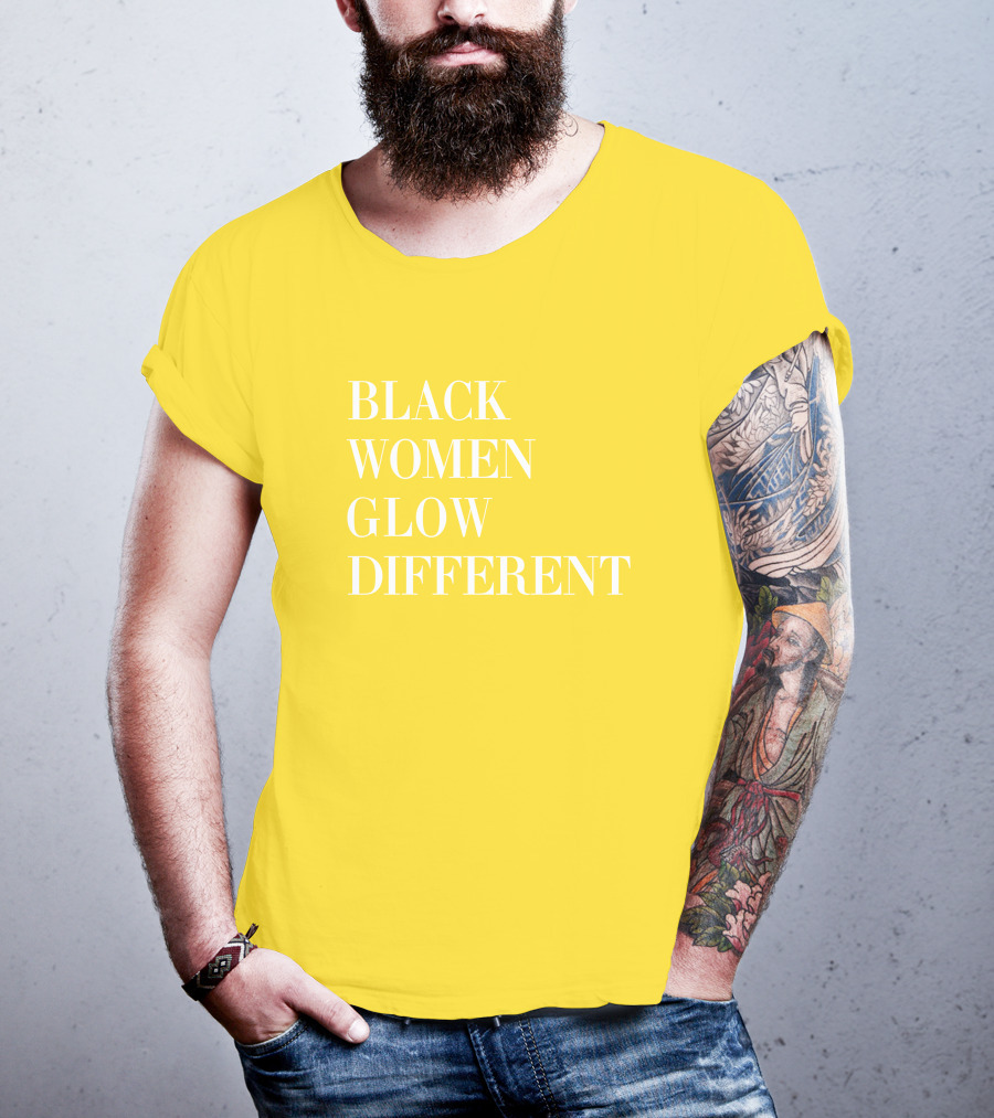 Black Women Glow Different Angela Bassett T-Shirt