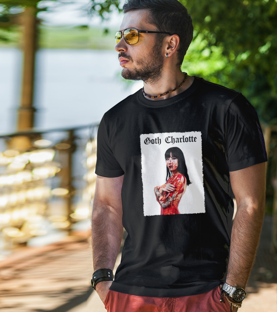 Goth Charlotte Blood Tattoo Art Dark T-Shirt