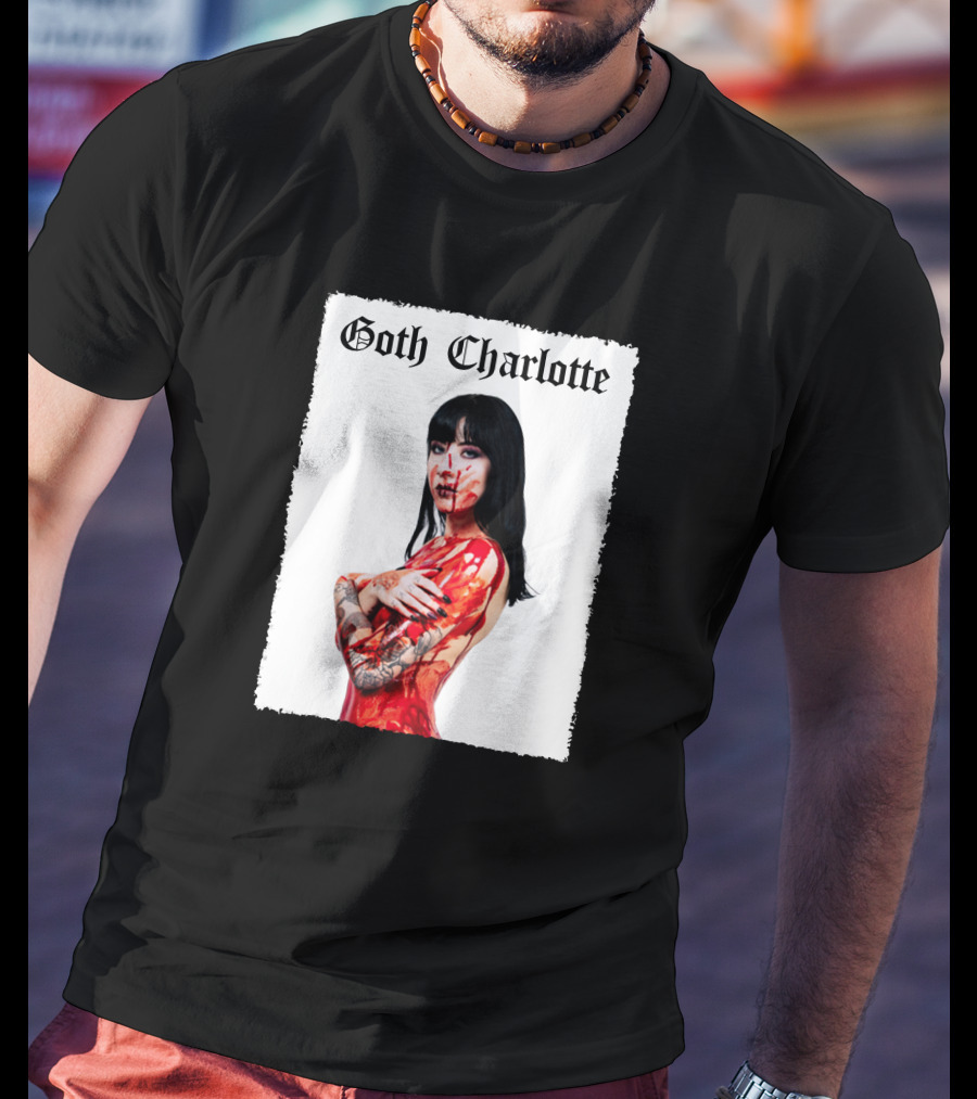 Goth Charlotte Blood Tattoo Art Dark T-Shirt