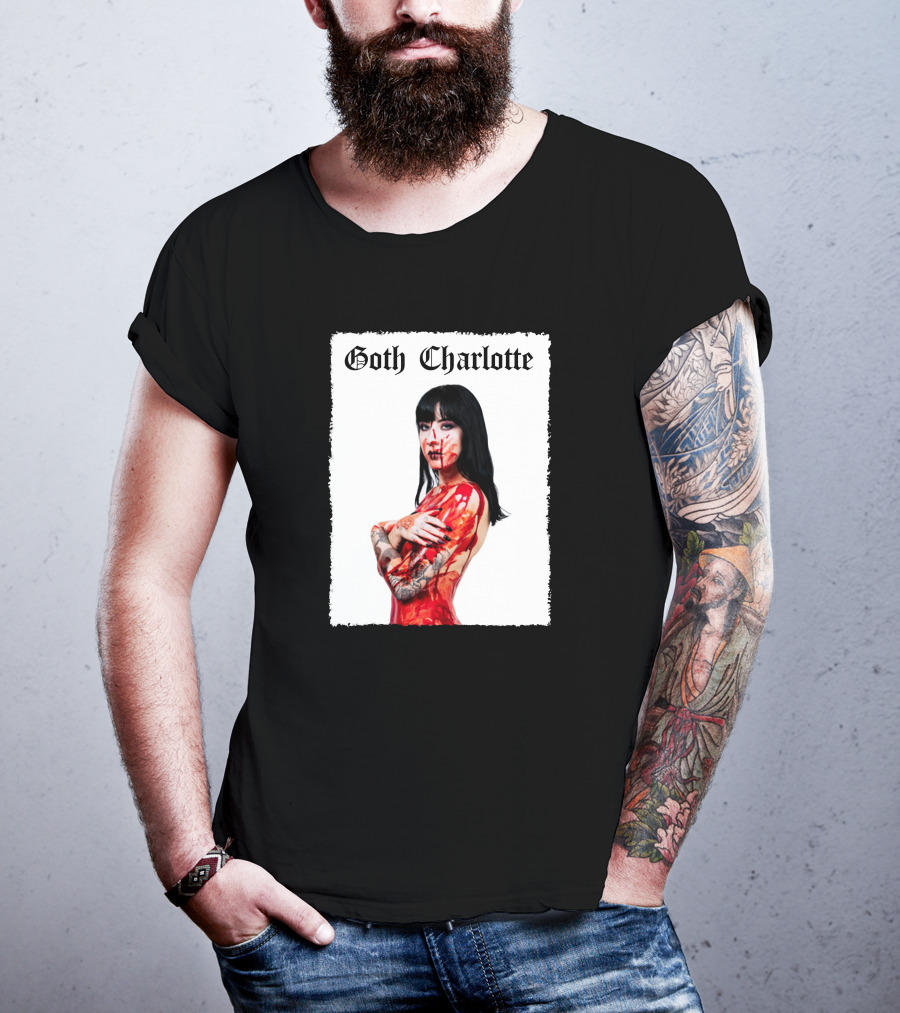 Goth Charlotte Blood Tattoo Art Dark T-Shirt