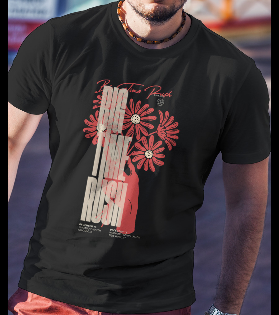 Big Time Rush Live Daisy Chicago Theater New York Hammerstein Ballroom December T-Shirt