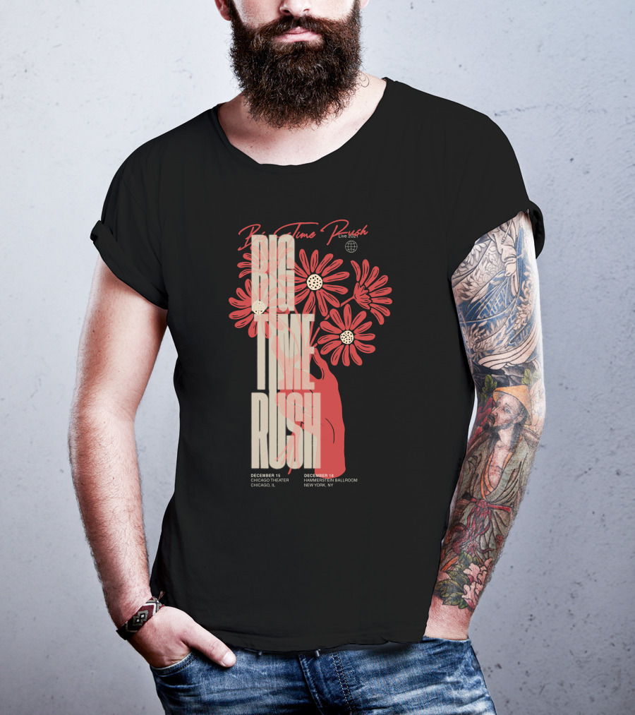 Big Time Rush Live Daisy Chicago Theater New York Hammerstein Ballroom December T-Shirt