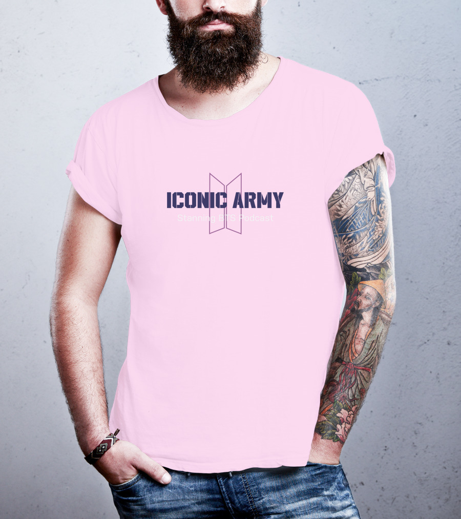 Iconic Army Stanning BTS Podcast T-Shirt