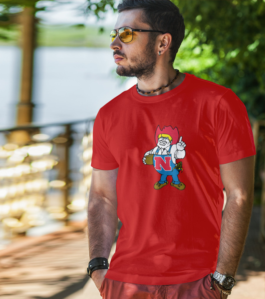 Herbie Husker Nebraska Football Cornhusker Mascot T-Shirt