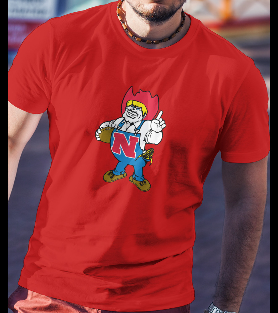 Herbie Husker Nebraska Football Cornhusker Mascot T-Shirt