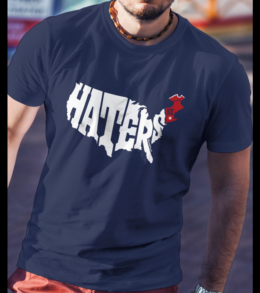 Haters New England Patriots Map T-Shirt