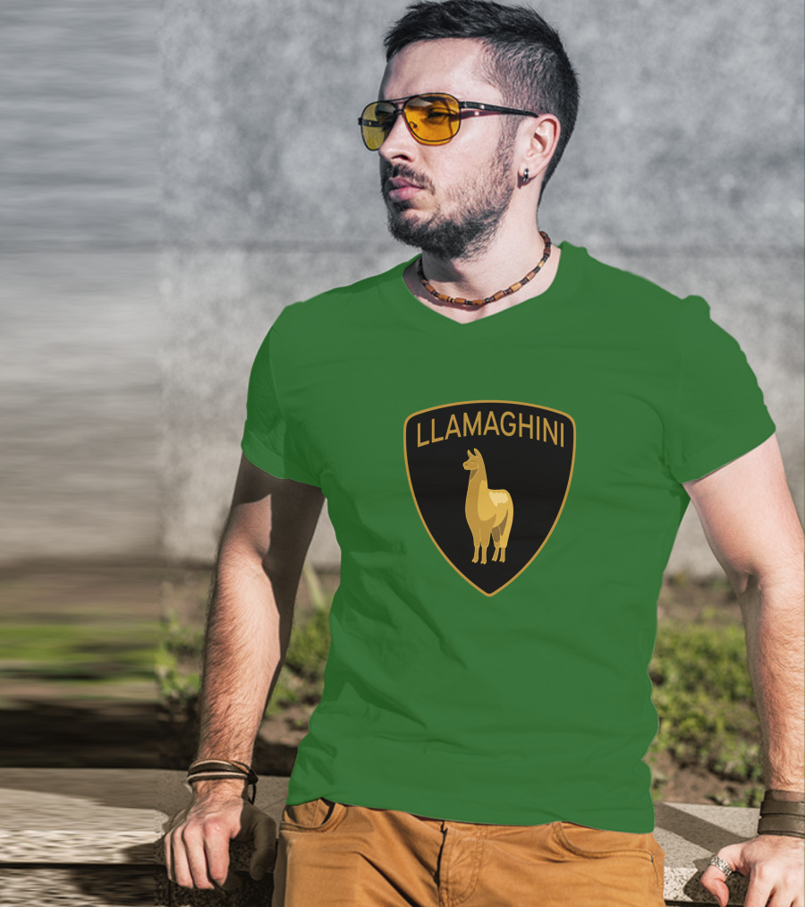 Llamaghini III Blipshift Shea Adam Emblem T-Shirt