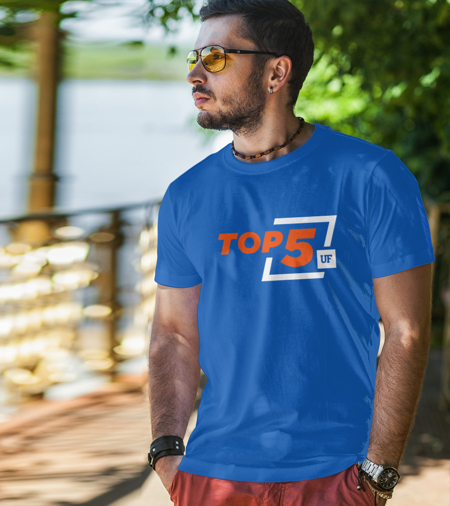 Top 5 UF University Florida Gators Elite Ranking Achievement T-Shirt